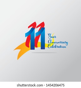 anniversary emblems 11 in anniversary concept template design