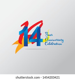 anniversary emblems 14 in anniversary concept template design
