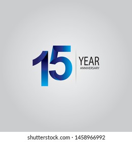 Anniversary emblems 15 in anniversary concept template design