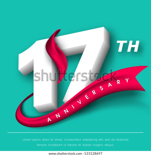 Anniversary\
emblems 17 anniversary template\
design