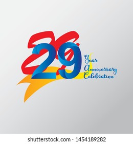 anniversary emblems 29 in anniversary concept template design