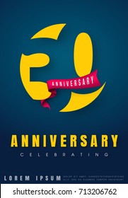 Anniversary emblems 30 anniversary template design. Creative design for your greetings card, flyers, invitation, posters, brochure, banners, calendar