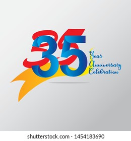 anniversary emblems 35 in anniversary concept template design