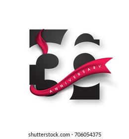 Anniversary emblems 36 anniversary template design. Creative design for your greetings card, flyers, invitation, posters, brochure, banners, calendar
