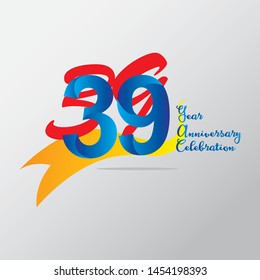 anniversary emblems 39 in anniversary concept template design