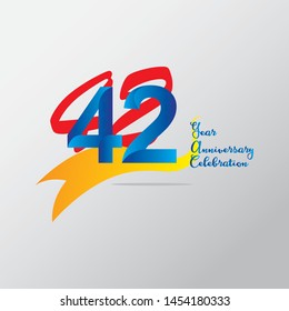 anniversary emblems 42 in anniversary concept template design