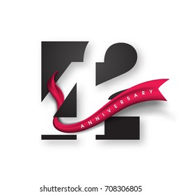 Anniversary emblems 42 anniversary template design. Creative design for your greetings card, flyers, invitation, posters, brochure, banners, calendar