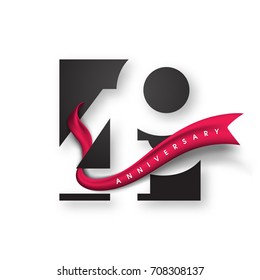 Anniversary emblems 49 anniversary template design. Creative design for your greetings card, flyers, invitation, posters, brochure, banners, calendar
