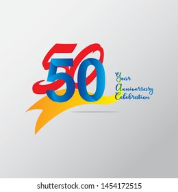 anniversary emblems 50 in anniversary concept template design