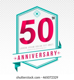 Anniversary emblems 50 anniversary template design