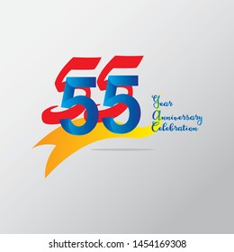 anniversary emblems 55 in anniversary concept template design