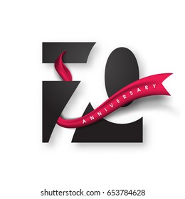 Anniversary emblems 70 anniversary template design. Creative design for your greetings card, flyers, invitation, posters, brochure, banners, calendar