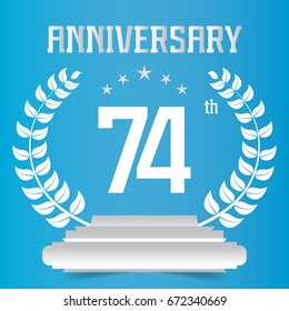 Anniversary emblems 74