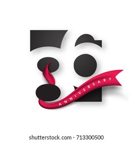 Anniversary emblems 86 anniversary template design. Creative design for your greetings card, flyers, invitation, posters, brochure, banners, calendar