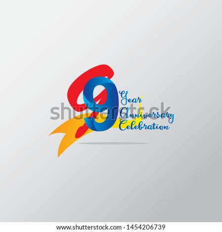 anniversary emblems 9 in anniversary concept template design