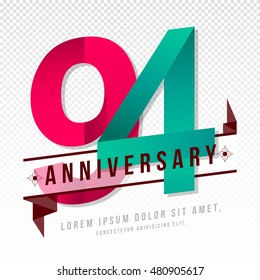 Anniversary emblems 94 anniversary template design