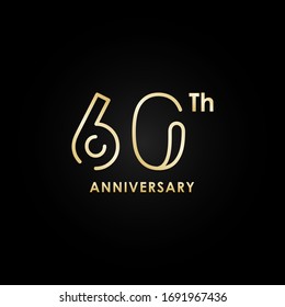 Anniversary Gold Number Vector Design