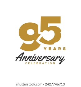 Colección de diseño vectorial de número de oro de aniversario