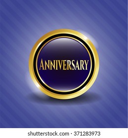 Anniversary golden badge