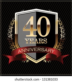 Anniversary golden label