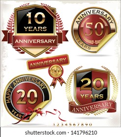 Anniversary golden label