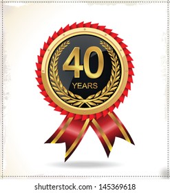 Anniversary golden label