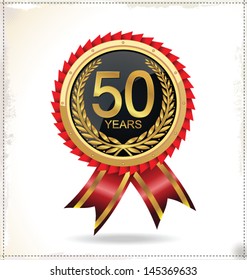 Anniversary golden label