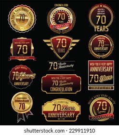 Anniversary golden label collection