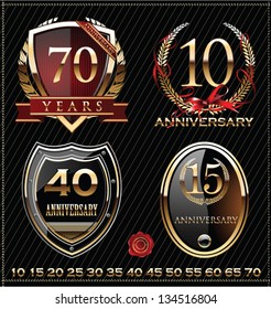 anniversary golden labels