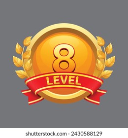 Anniversary golden level number design for your projects