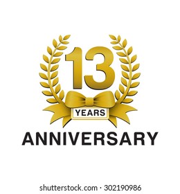 anniversary golden wreath logo 13