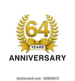 anniversary golden wreath logo 64