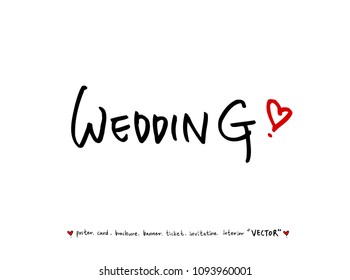anniversary greeting / Handwritten calligraphy -vector