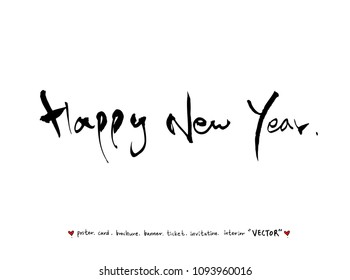 anniversary greeting / Handwritten calligraphy -vector