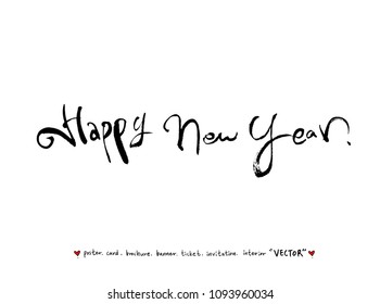 anniversary greeting / Handwritten calligraphy -vector