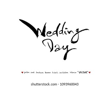 anniversary greeting / Handwritten calligraphy -vector