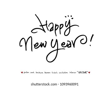 anniversary greeting / Handwritten calligraphy -vector