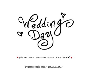 anniversary greeting / Handwritten calligraphy -vector