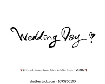anniversary greeting / Handwritten calligraphy -vector