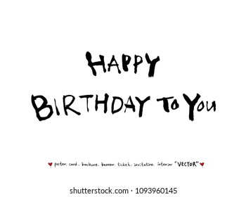 anniversary greeting / Handwritten calligraphy -vector