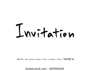 anniversary greeting / Handwritten calligraphy -vector