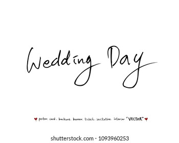 anniversary greeting / Handwritten calligraphy -vector