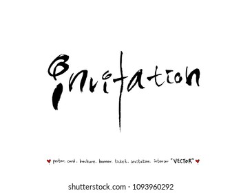 anniversary greeting / Handwritten calligraphy -vector