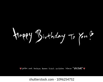 anniversary greeting / Handwritten calligraphy - vector