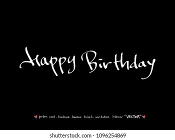 anniversary greeting / Handwritten calligraphy - vector
