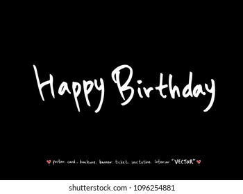 anniversary greeting / Handwritten calligraphy - vector