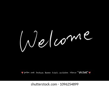 anniversary greeting / Handwritten calligraphy - vector