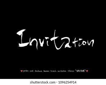 anniversary greeting / Handwritten calligraphy - vector