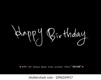 anniversary greeting / Handwritten calligraphy - vector