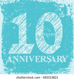 Anniversary grunge background for web